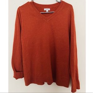 Croft&Barrow Easy Fit V-neck Sweater Size L